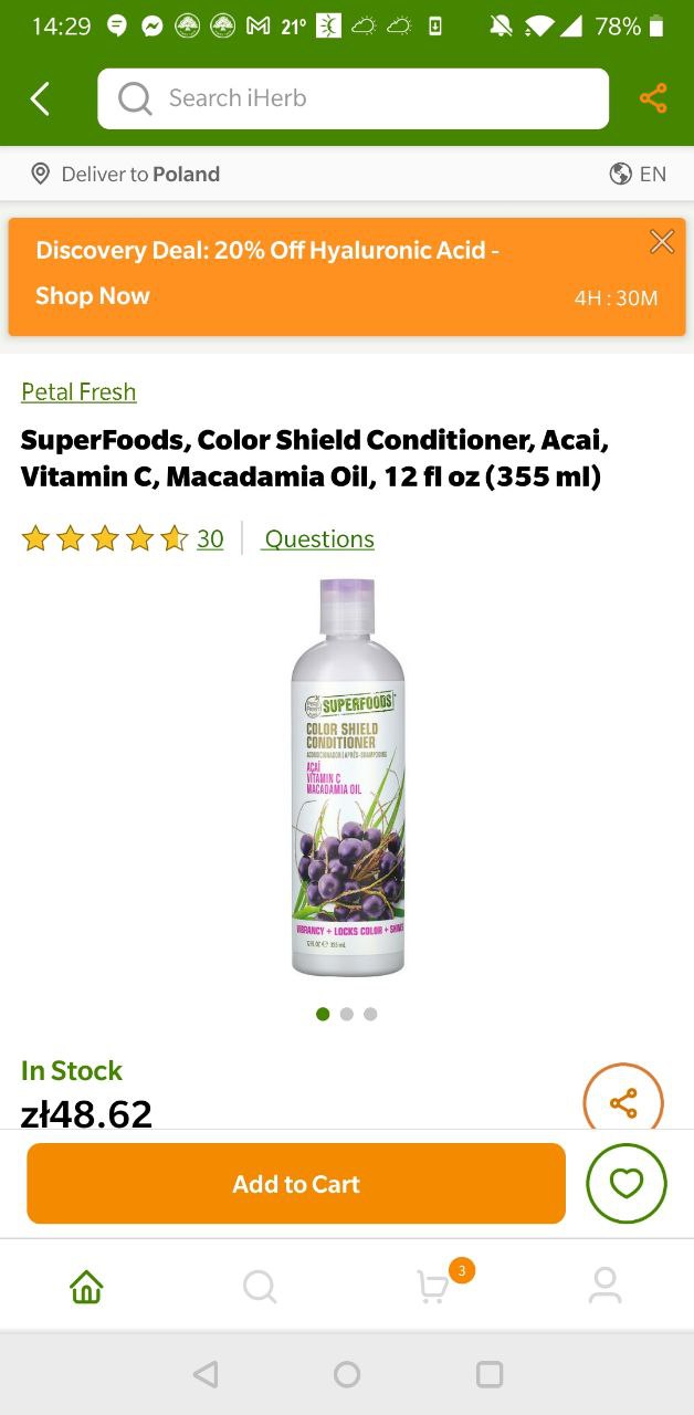 в Польше продаются petalfresh pure superfoods, все бальзамы с диметиконом, шампуни на кокамидопропил...