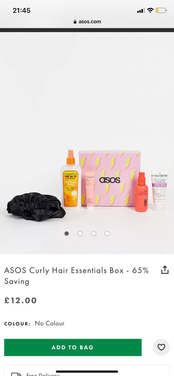 Тем временем на asos появился Curly girl box...