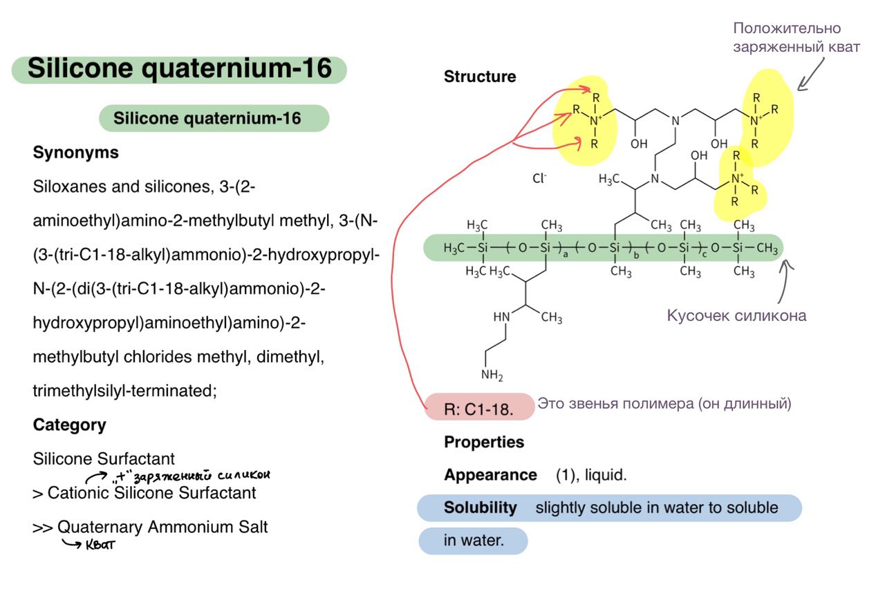      Как дома буду сверю со своей баночкой и погуглю насчёт silicone quaternium-18, спасибо, что указали...